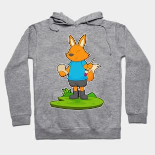 Fox Painting Paint brush Hoodie